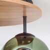 Ripoll Deckenleuchte Glas 15 cm Naturfarben, Schwarz, 3-flammig