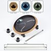 Ripoll Deckenleuchte Glas 15 cm Naturfarben, Schwarz, 3-flammig