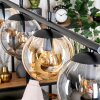 Gastor Pendelleuchte Glas 15 cm Bernsteinfarben, Rauchfarben, 4-flammig