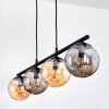 Gastor Pendelleuchte Glas 15 cm Bernsteinfarben, Rauchfarben, 4-flammig