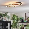 Lidor Deckenleuchte LED Schwarz, 1-flammig