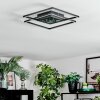 Manor Deckenleuchte LED Schwarz, 1-flammig, Fernbedienung