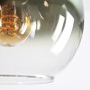 Koyoto Hängeleuchte Glas 20 cm Blau, Grün, Klar, Kupferfarben, 8-flammig