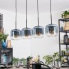 Lauden Hängeleuchte Glas 20 cm Blau, Klar, 4-flammig