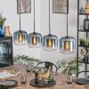 Lauden Hängeleuchte Glas 20 cm Blau, Klar, 4-flammig