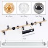 Ripoll Deckenleuchte Glas 15 cm Gold, Schwarz, 10-flammig