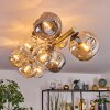 Ripoll Deckenleuchte Glas 15 cm Gold, Schwarz, 10-flammig