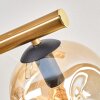 Ripoll Deckenleuchte Glas 15 cm Gold, Schwarz, 10-flammig