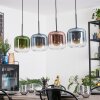 Lauden Hängeleuchte Glas 20 cm Blau, Grün, Klar, Kupferfarben, 4-flammig