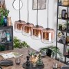 Lauden Hängeleuchte Glas 20 cm Klar, Kupferfarben, 4-flammig Lauden Hängeleuchte Glas 20 cm Klar, Kupferfarben, 4-flammig