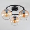 Koyoto Deckenleuchte Glas 15 cm Bernsteinfarben, Klar, 3-flammig