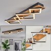 Cabanas Deckenleuchte LED Holzoptik, Schwarz, 1-flammig