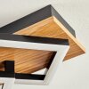 Cabanas Deckenleuchte LED Holzoptik, Schwarz, 1-flammig