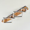 Cabanas Deckenleuchte LED Holzoptik, Schwarz, 1-flammig
