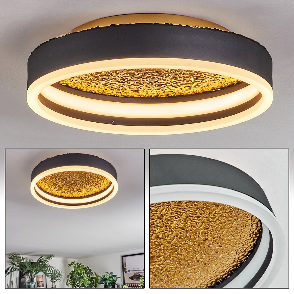 Guine Deckenleuchte LED Gold, Schwarz, 1-flammig main product photo