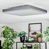 Salmi Deckenpanel LED Grau, Silber, 1-flammig