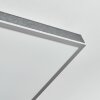 Salmi Deckenpanel LED Grau, Silber, 1-flammig