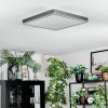 Salmi Deckenpanel LED Grau, Silber, 1-flammig