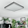 Salmi Deckenpanel LED Grau, Silber, 1-flammig