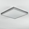 Salmi Deckenpanel LED Grau, Silber, 1-flammig, Fernbedienung