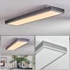 Salmi Deckenpanel LED Grau, Silber, 1-flammig