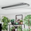 Salmi Deckenpanel LED Grau, Silber, 1-flammig