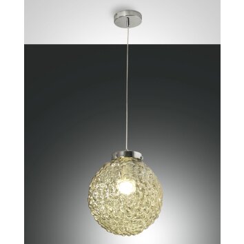 Fabas Luce Ego Pendelleuchten Chrom, 1-flammig