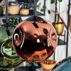 Ripoll Hängeleuchte Glas 15 cm, 20 cm Blau, Gold, Grün, Kupferfarben, 6-flammig