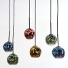 Ripoll Hängeleuchte Glas 15 cm Blau, Gold, Grün, Kupferfarben, 6-flammig