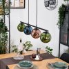 Gastor Pendelleuchte Glas 15 cm Blau, Grün, Kupferfarben, 4-flammig