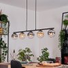 Gastor Pendelleuchte Glas 15 cm Bernsteinfarben, Klar, Rauchfarben, 5-flammig