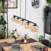 Ripoll Pendelleuchte Glas 15 cm Bernsteinfarben, 5-flammig