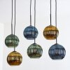 Koyoto Hängeleuchte Glas 20 cm Blau, Gold, Grün, 6-flammig