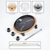 Ripoll Deckenleuchte Glas 15 cm Naturfarben, Schwarz, 3-flammig