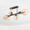 Koyoto Deckenleuchte Glas 15 cm Bernsteinfarben, Klar, 6-flammig