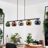 Koyoto Pendelleuchte Glas 15 cm Blau, Chrom, Gold, Grün, Kupferfarben, Rauchfarben, 5-flammig