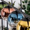 Koyoto Pendelleuchte Glas 15 cm Blau, Gold, Grün, Klar, Kupferfarben, 5-flammig