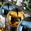 Koyoto Pendelleuchte Glas 15 cm Blau, Gold, Grün, 5-flammig