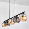 Koyoto Pendelleuchte Glas 15 cm Bernsteinfarben, Rauchfarben, 5-flammig