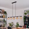 Koyoto Pendelleuchte Glas 15 cm Bernsteinfarben, 5-flammig