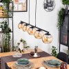 Koyoto Pendelleuchte Glas 15 cm Bernsteinfarben, 5-flammig