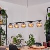 Koyoto Pendelleuchte Glas 15 cm Bernsteinfarben, 5-flammig