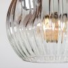 Ripoll Deckenleuchte Glas 15cm Braun, Holzoptik, Schwarz, 3-flammig