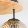 Ripoll Deckenleuchte Glas 15 cm Naturfarben, Schwarz, 3-flammig