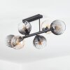 Koyoto Deckenleuchte Glas 15 cm Bernsteinfarben, Klar, Rauchfarben, 6-flammig