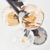 Koyoto Deckenleuchte Glas 15 cm Bernsteinfarben, Klar, Rauchfarben, 6-flammig