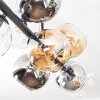 Koyoto Deckenleuchte Glas 15 cm Bernsteinfarben, Klar, Rauchfarben, 10-flammig