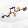 Koyoto Deckenleuchte Glas 15 cm Bernsteinfarben, Klar, Rauchfarben, 10-flammig