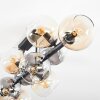 Koyoto Deckenleuchte Glas 15 cm Bernsteinfarben, Klar, Rauchfarben, 10-flammig
