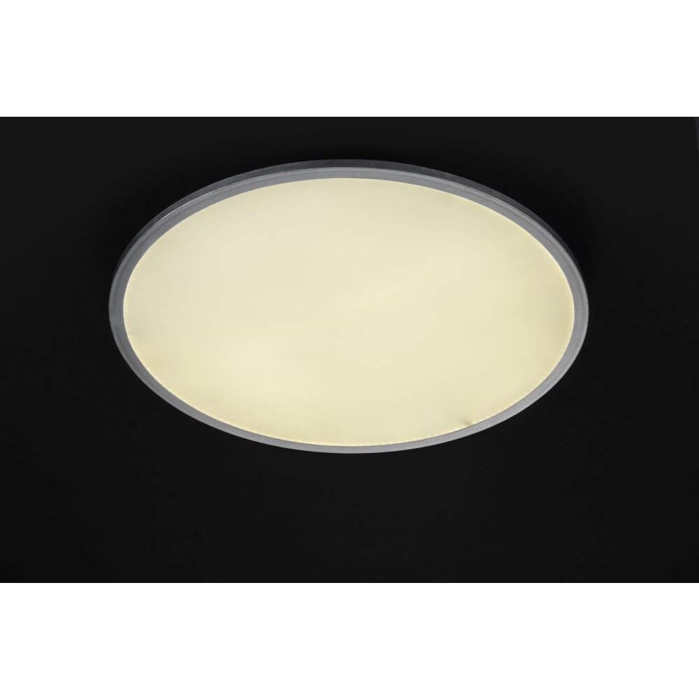 Wofi Deckenleuchte Leif – 2-flammig, Silber Mit Goldakzenten, 30 Cm Durchmesser, 18W LED, 1150 Lumen, Warmweiß